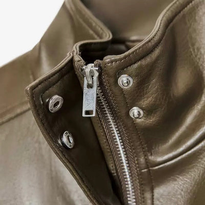 "Yara" Bomber Lederjacke