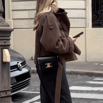 "Brianna" Cropped Trenchcoat