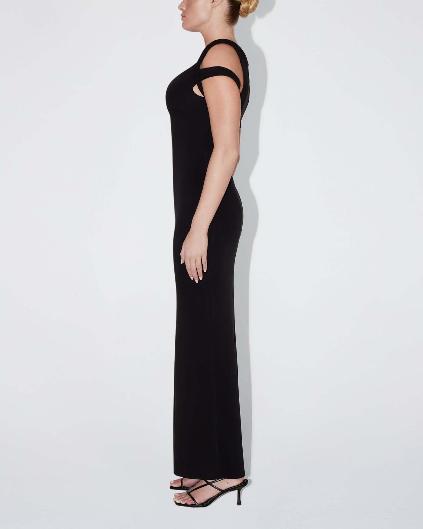 "Lamya" One-Shoulder-Maxikleid