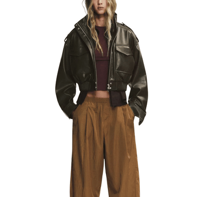 "Yara" Bomber Lederjacke