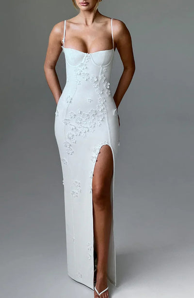 "Mariana" Maxikleid mit Blumen