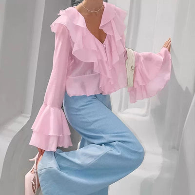 "Sophie" Rüschenbluse