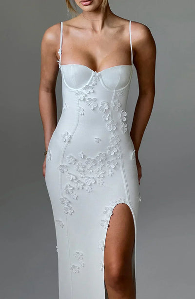 "Mariana" Maxikleid mit Blumen