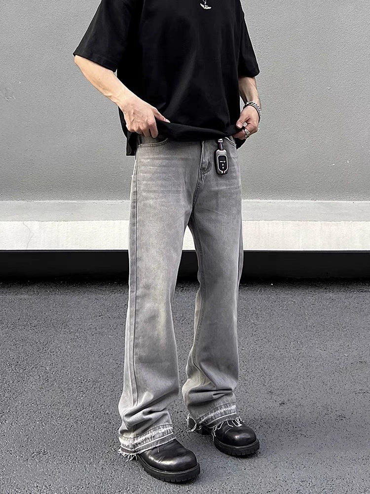 Graue Streetwear Jeans