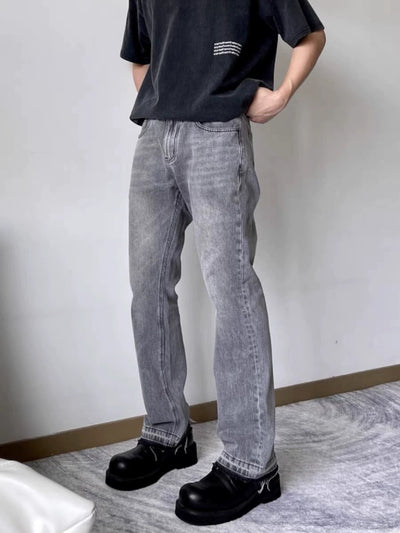 Graue Streetwear Jeans