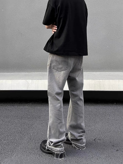 Graue Streetwear Jeans