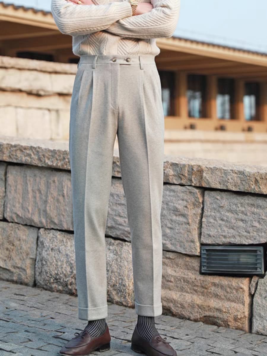 Elegante Wollhose für Herren