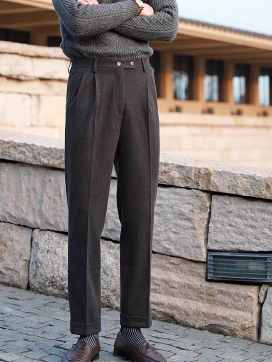Elegante Wollhose für Herren